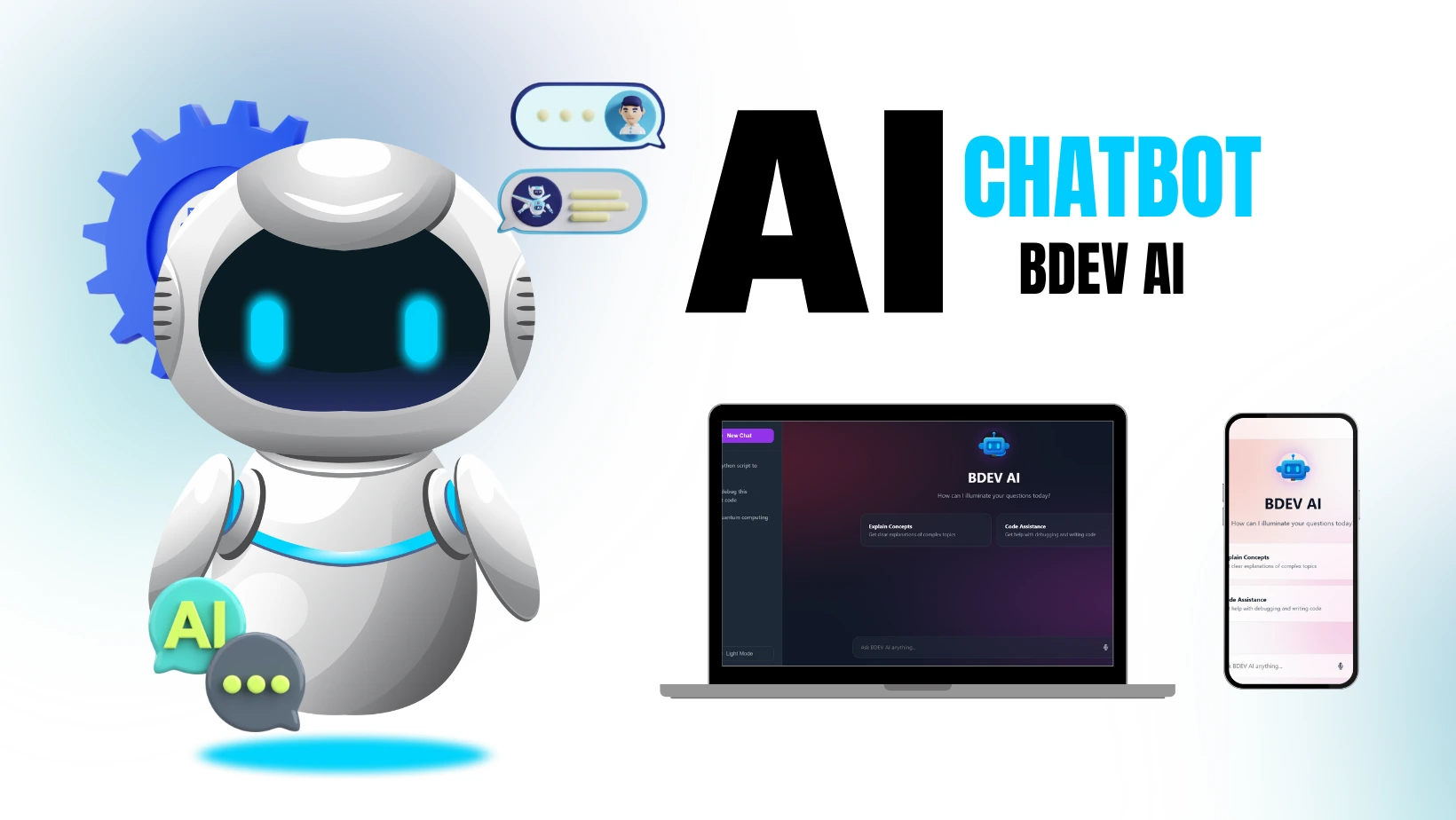 The BDEV AI ChatBot in conversation with a user.